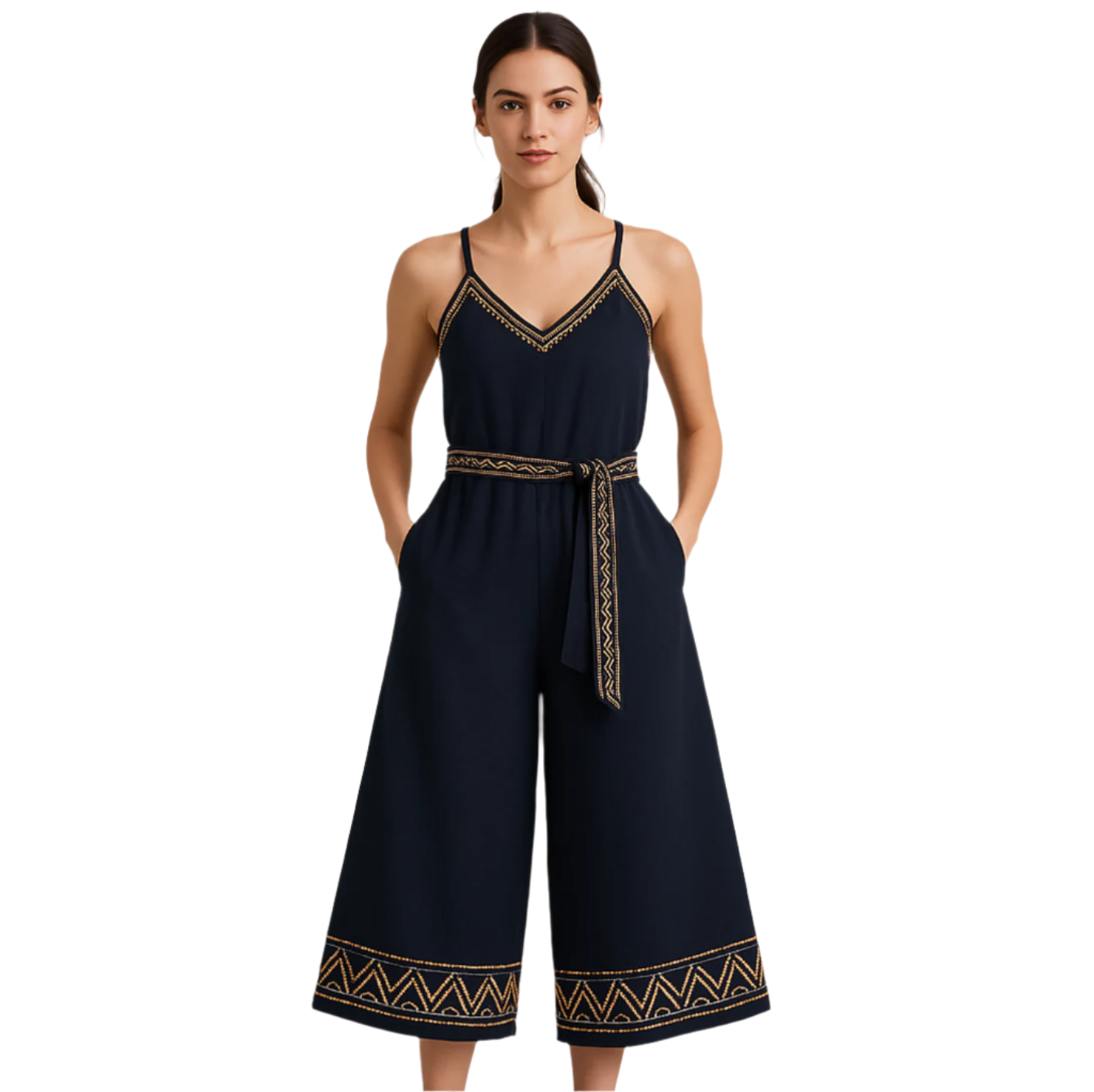 MONO CON CINTURÓN / REF- JM23-NEGRO