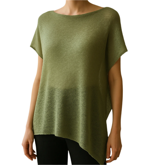 SHORT PONCHO-LIGHT KHAKI-50-AFC5