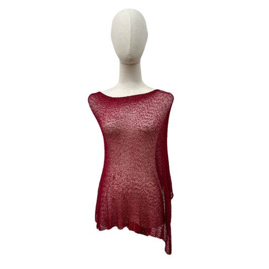 SHORT PONCHO-BURGUNDY-6-AFC5